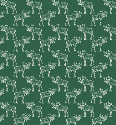 Roller blind for large window Green moose