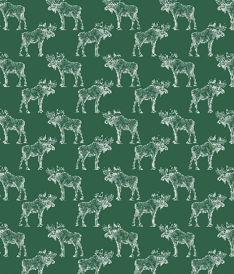 Roller blind for large window Green moose