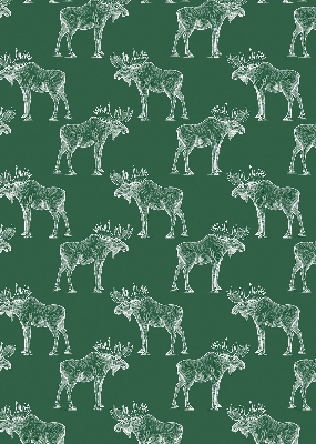 Roller blind for large window Green moose