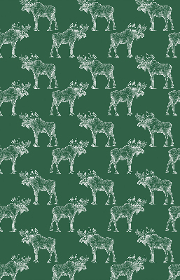 Roller blind for large window Green moose
