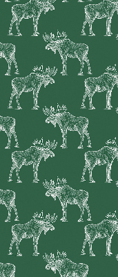 Roller blind for large window Green moose