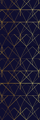 Fabric roller blind Yellow lines connected into triangles