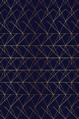 Fabric roller blind Yellow lines connected into triangles