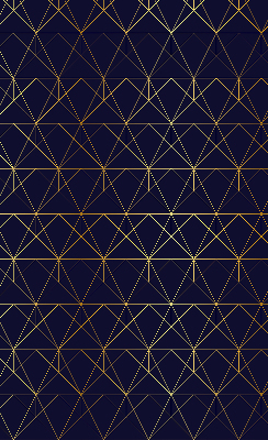Fabric roller blind Yellow lines connected into triangles