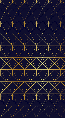 Fabric roller blind Yellow lines connected into triangles