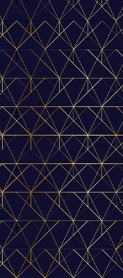 Fabric roller blind Yellow lines connected into triangles