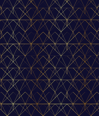 Fabric roller blind Yellow lines connected into triangles