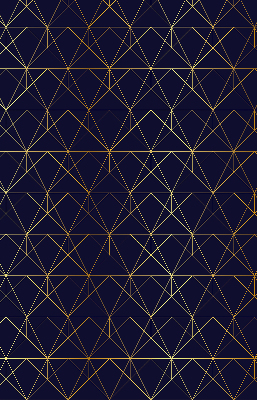 Fabric roller blind Yellow lines connected into triangles