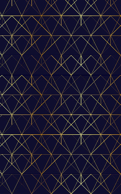 Fabric roller blind Yellow lines connected into triangles