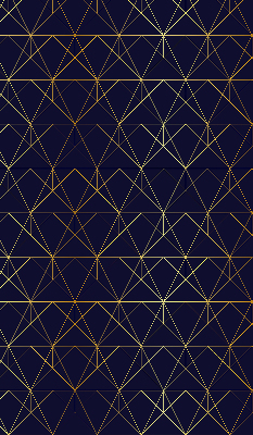 Fabric roller blind Yellow lines connected into triangles