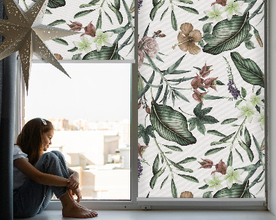 Modern roller blind Exotic nature