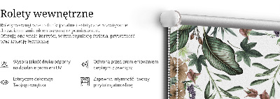 Modern roller blind Exotic nature