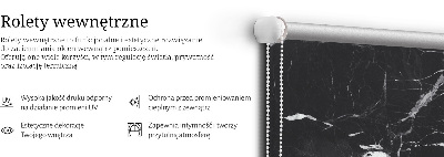 Fabric roller blind Black marble