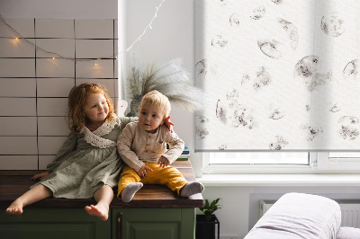 Fabric roller blind Planets