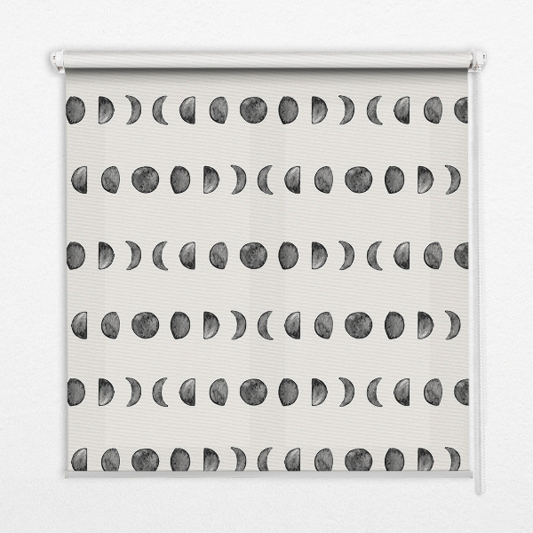 Roller blind for large window Moon phases