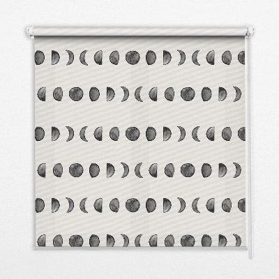 Roller blind for large window Moon phases