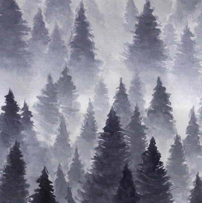 Fabric roller blind Misty forest