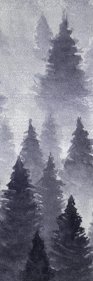 Fabric roller blind Misty forest