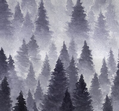Fabric roller blind Misty forest