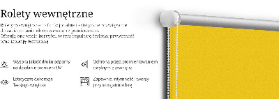 Roller blind for large window Bright orange