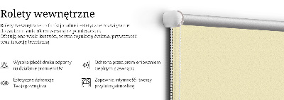 Fabric roller blind Light yellow