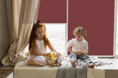 Roller blind for large window Claret
