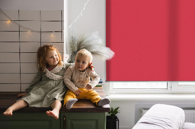 Modern roller blind Red