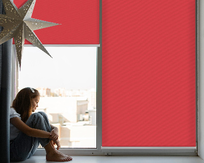 Roller blind for large window Red