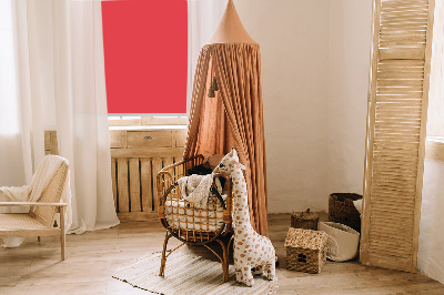 Roller blind for large window Red