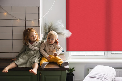 Roller blind for large window Red