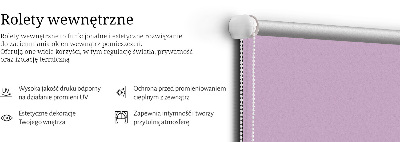Roller blind for large window Pink