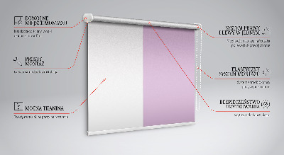 Roller blind for large window Pink