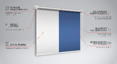 Fabric roller blind Navy