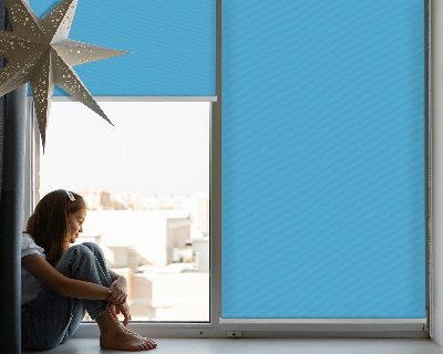 Roller blind for large window Blue