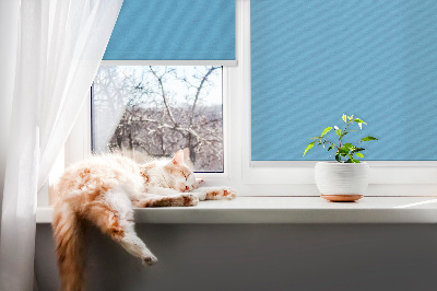 Roller blind for large window Blue