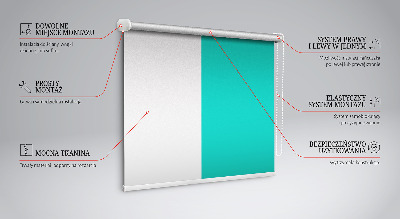 Fabric roller blind Turquoise