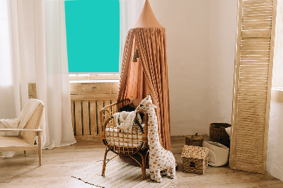 Fabric roller blind Turquoise