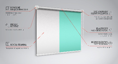 Modern roller blind Turquoise