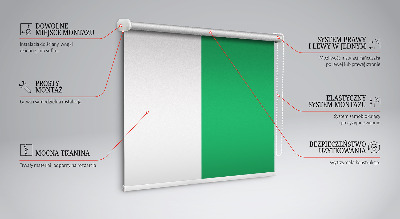 Roller blind for large window Green