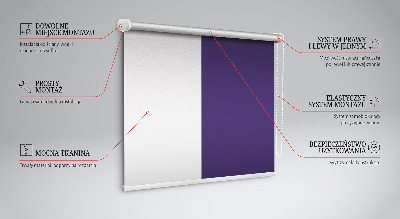 Roller blind for large window Purple