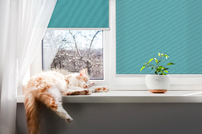 Fabric roller blind Turquoise