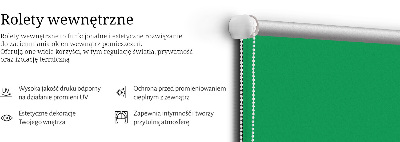 Roller blind for large window Green