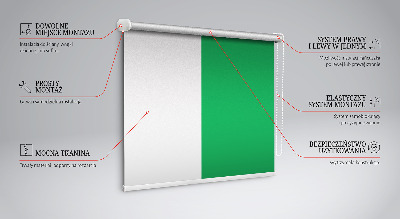 Roller blind for large window Green