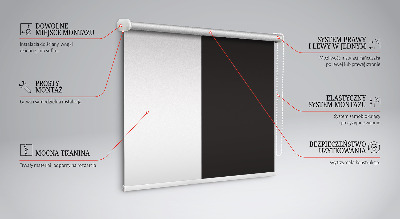 Fabric roller blind Black