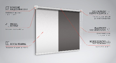 Fabric roller blind Gray
