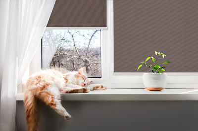 Roller blind for large window Brown