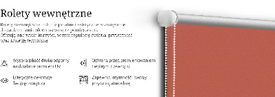 Roller blind for large window Red
