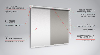 Modern roller blind Gray