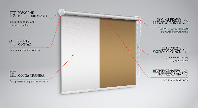 Roller blind for large window Brown