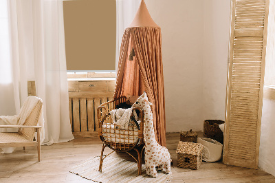Roller blind for large window Brown